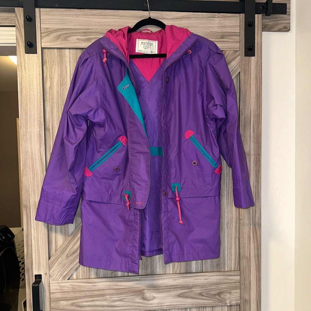 Women’s 80s vintage Mulberry Street Medium Purple Lightweight Jacket